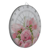 ピンク結婚バラ ダーツボード (正面左)