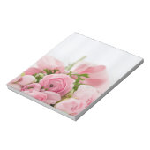 ピンク結婚バラ ノートパッド (回転)