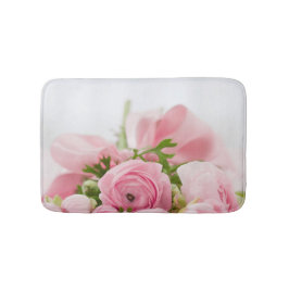 ピンク結婚バラ バスマット
