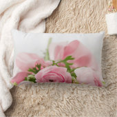 ピンク結婚バラ ランバークッション (ブランケット)