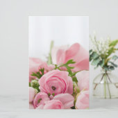 ピンク結婚バラ 便箋 (スタンド正面)