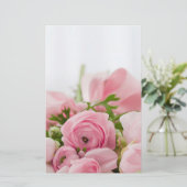 ピンク結婚バラ 便箋 (スタンド正面)