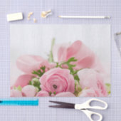 ピンク結婚バラ 薄葉紙 (クラフト)