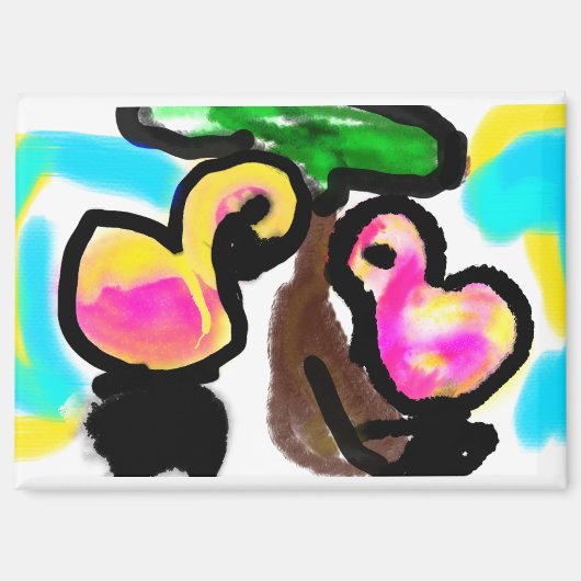 ピンク結婚フラミンゴ マグネット (正面)