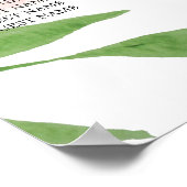 ピンク結婚フローラの座席表ポスター24x36 ポスター (角)