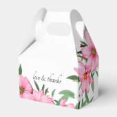 ピンク結婚フローラ白 フェイバーボックス (裏面サイド)