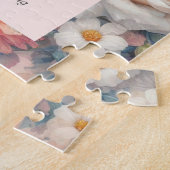 ピンク結婚フローラ ジグソーパズル (側面)