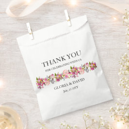 ピンク結婚フローラ フェイバーバッグ