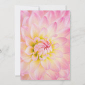 ピンク結婚フローラ 招待状 (裏面)