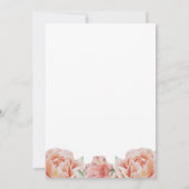 ピンク結婚フローラ 招待状 (裏面)