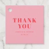 ピンク結婚レトロ フェイバータグ (正面)