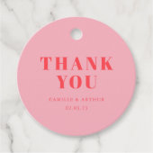 ピンク結婚レトロ フェイバータグ (正面)