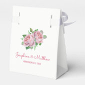 ピンク結婚ローズ フェイバーボックス (裏面サイド)