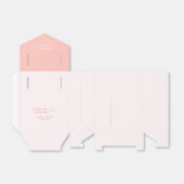 ピンク結婚式の引き出物の赤面箱 フェイバーボックス (折り畳みなし)