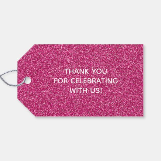 ピンク結婚式の引き出物 ギフトタグ (裏面横)