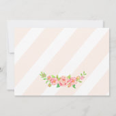 ピンク結婚牡丹 サンキューカード (裏面)