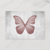 ピンク結婚蝶座席表 プレイスカード (裏面)