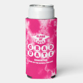 ピンク絞り染め卒業パーティー スリム缶クーラー (Seltzer裏面)