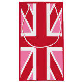 ピンク統一されたキングダム国旗 スモールペーパーバッグ (裏面)