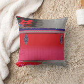 ピンク絵を描のドレスを着た女性の一種 クッション (ブランケット)