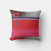 ピンク絵を描のドレスを着た女性の一種 クッション (正面)