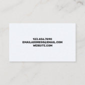 ピンク絵を描のブラシ線 名刺 (裏面)