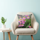 ピンク絵を描デイジー花自然撮影 クッション (椅子)