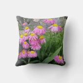 ピンク絵を描デイジー花自然撮影 クッション (裏面)