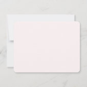 ピンク絵を描パイストライプのニー ノートカード (裏面)