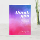 ピンク絵を描パープルの折り畳みビジネスをお願いします シーズンカード (正面)