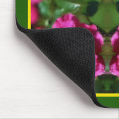 ピンク絵を描ローズの花パーソナライズされた画 マウスパッド (コーナー)