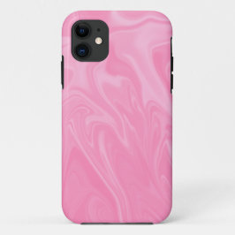 ピンク絵画波 |最高のミニマル抽象芸術 iPhone 11 ケース