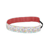 ピンク絵画、黄色と白のバラのHeadbands アスレチックヘッドバンド (右)