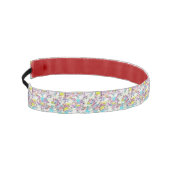 ピンク絵画、黄色と白のバラのHeadbands アスレチックヘッドバンド (左)