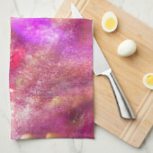 ピンク継ぎ目が無い背景の紫色を着色して下さい キッチンタオル (四つ折り)