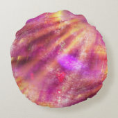 ピンク継ぎ目が無い背景の紫色を着色して下さい ラウンドクッション (裏面)