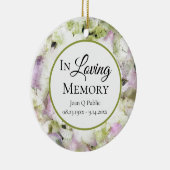 ピンク緑あじさい水彩記念記念お酒 セラミックオーナメント (右)