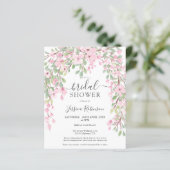 ピンク緑のフローラ水の色の予算ブライダルシャワー (スタンド正面)