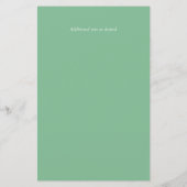 ピンク緑の緑の葉予算の結婚式の招待 (裏面)