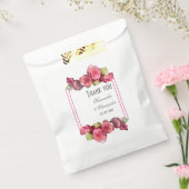 ピンク縁どのフローラ結婚の フェイバーバッグ (封をした状態)