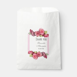 ピンク縁どのフローラ結婚の フェイバーバッグ