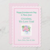 ピンク縁どのホタテ祖父母の日 (正面/裏面)