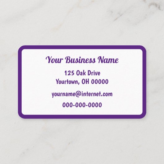 ピンク縁どオンパープル 名刺 (裏面)