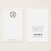 ピンク縁どカスタムのロゴの白いイヤリングディスプレイ (正面&裏面)