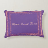 ピンク縁どグリッターモノグラム | アクセントクッション (正面)