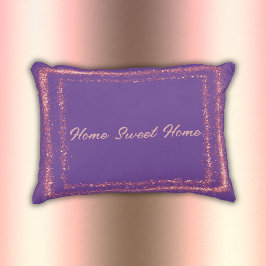 ピンク縁どグリッターモノグラム | アクセントクッション