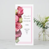 ピンク縁どバラ教会の結婚式 プログラム (スタンド正面)