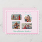 ピンク縁どホタテ誕生日 (正面/裏面)