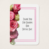 ピンク縁どロスの感謝してい君ラベル (裏面)