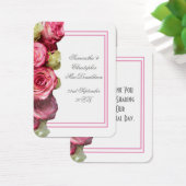 ピンク縁どロスの感謝してい君ラベル (デスク)